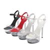 HOKSZVY 190 Series 14.5cm Heel 4.5cm Platform 33-43 Siz Sexy Nightclub Women Sandals with Heel Shoes 8 Color for Fshion PartyLFD