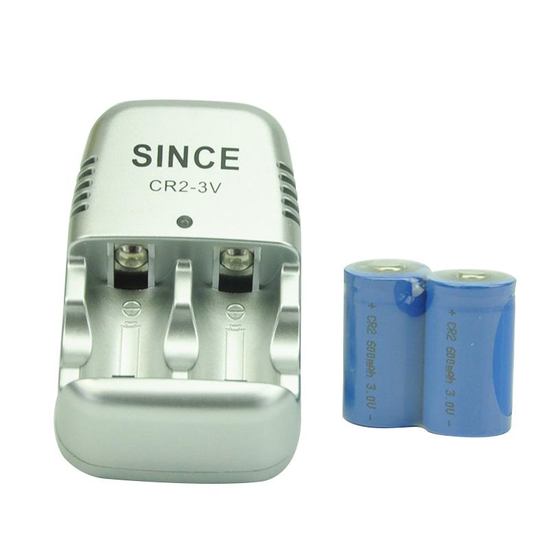 AC 110-240V Input CR2 3V (15270) AI-BALL Mini Wifi Camera Rangefinder Battery Charger With 2PCS Rechargeable Li-on Battery