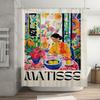MATISSE Художественная Водонепроницаемая Шторка для Душа Термостойкая Машинная Стирка Непрозрачная 180x180см