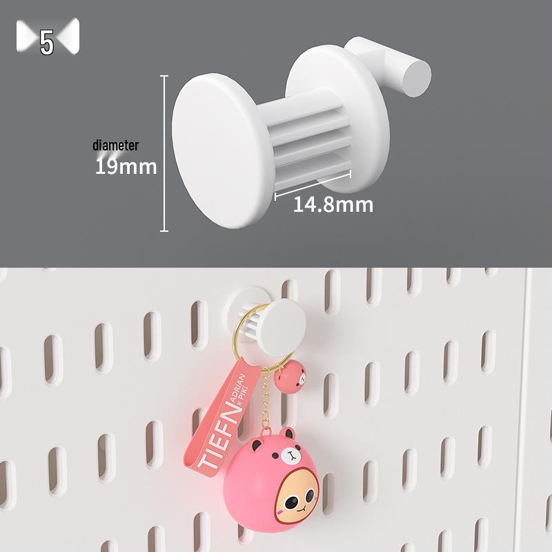 Pegboard Accessories: Small Hooks, Baskets, and Shelves for Kitchen, Bathroom, and Study Room