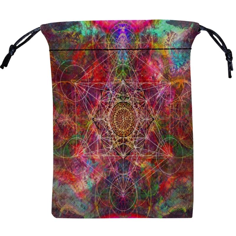 Мини Ювелирные Кости Карта Подарочный Мешочек на Завязках Мешочек для Гаданий Таро