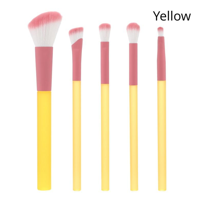 Набор из 5 кистей для макияжа, кисть для теней, кисть для пудры, кисть для тональной основы, кисть для макияжа, кисть для румян, хайлайтер, набор консилеров, инструменты для красоты