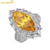 Classic Copper Alloy Zircon Ring Ladies Jewelry Wedding Promise Party Gift