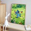 Disney Stitch and Butterfly diamond art painting kit 5D handmade diy diamond painting, home wall decoration