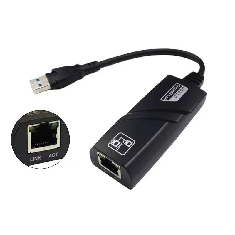 Сетевой адаптер Gigabit USB 3.0 Type-C на RJ45: Внешний конвертер без драйверов