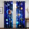 3D Современная Голубая Планета Ночное Небо Галактика Звезда Инопланетяне Ребенок 2 Части Бесплатная Доставка Затенение Окна Шторы для Гостиной Спальни