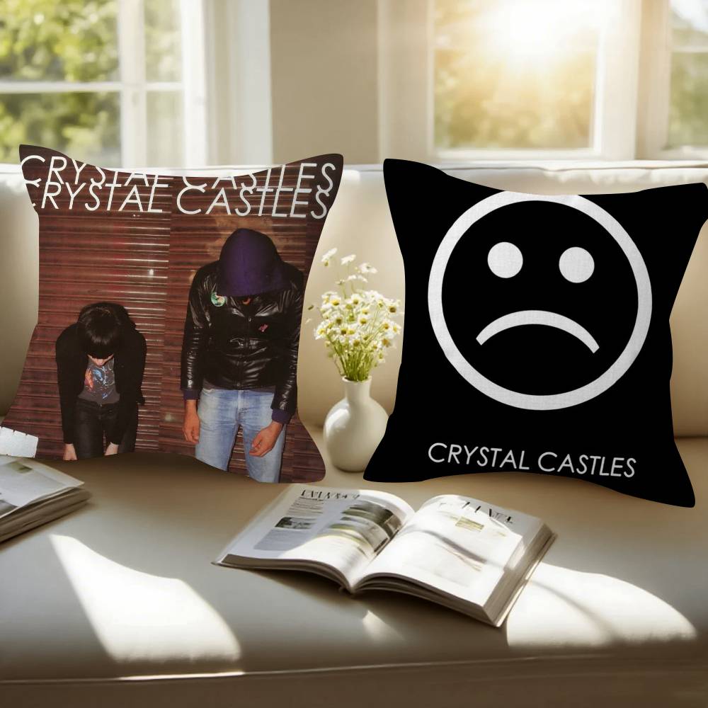 Anime Crystal Castles Band Pillow Anime Pillow Sofa Bed Head Pillow Cover Cushion Cover Fashion