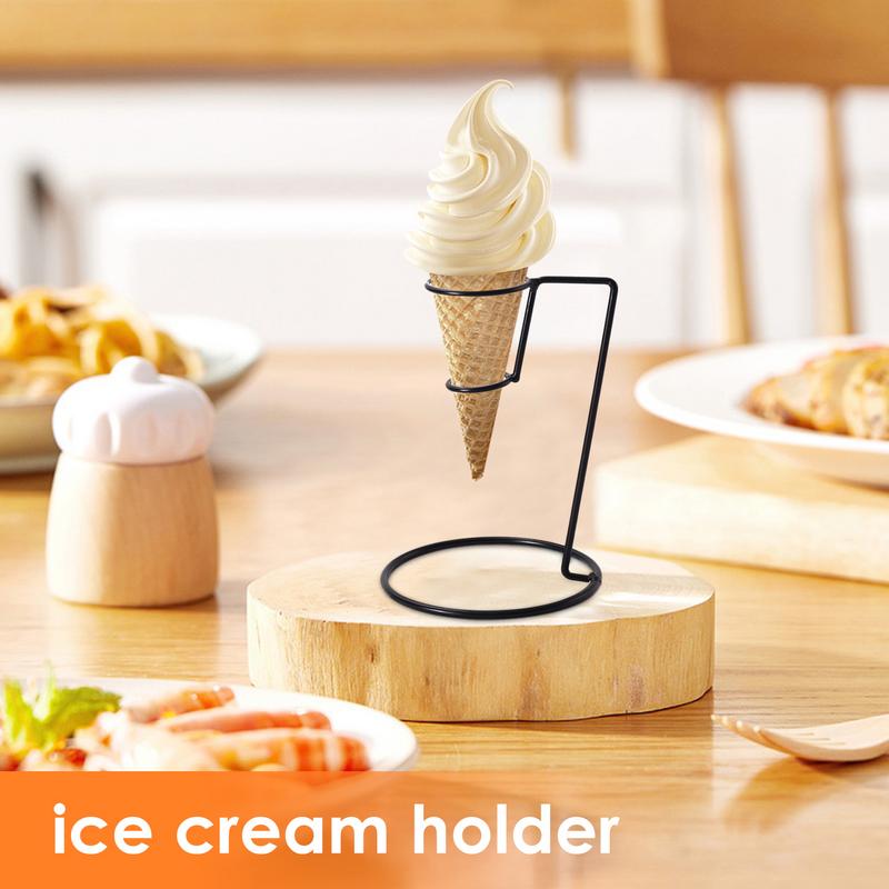 High-quality Iron Ice Cream Holder Display Rack Sweet Cone Ice Cream Rack Ice Cream Sundae Sundae Holder Kitchen