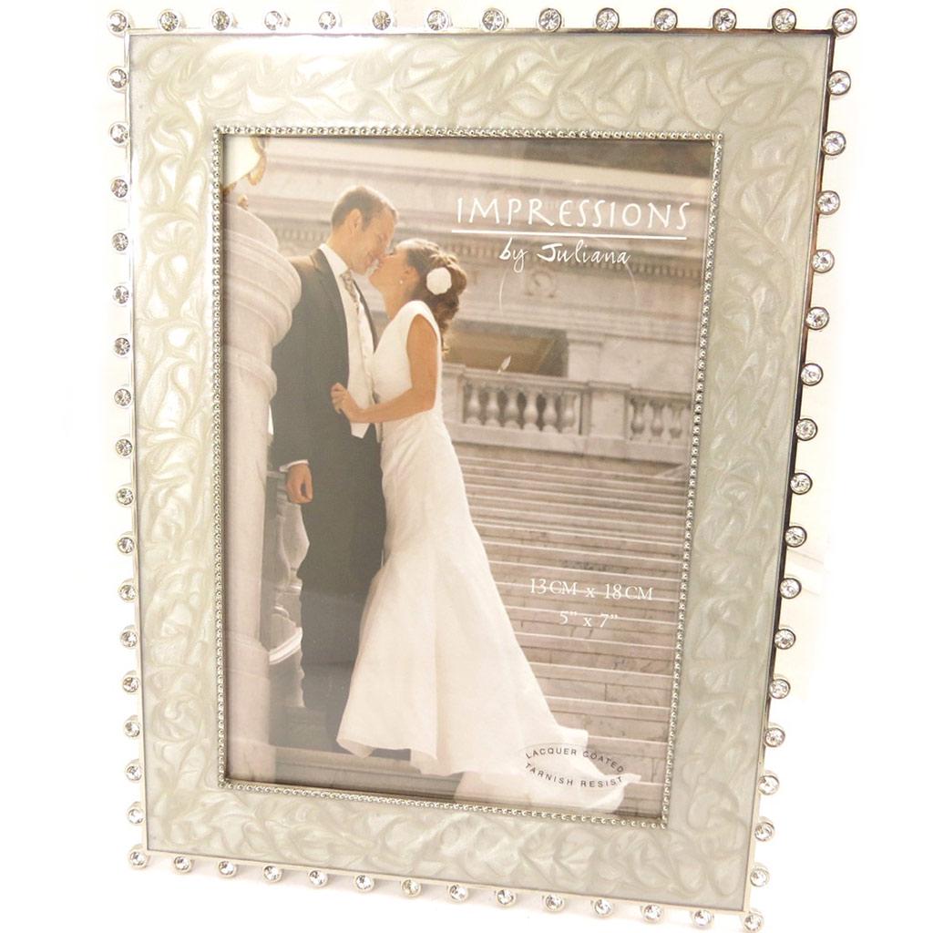 Les Trésors De Lily [L1507] - Фоторамка 'Романтика', бежевая, хромированная (13x18 см)