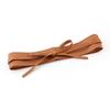 Women Fashion Solid Color Soft Faux Leather Wide Long Belt Self Tie Wrap Around Waist Girdle Dress Belts Bow Waistband