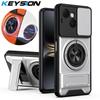 KEYSION Магнитный чехол для телефона TECNO Spark 40C 4G с защитой выдвижной камеры, вертикальной подставкой, кольцом 360° и ударопрочной задней крышкой