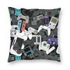 Gamer Controller All Throw Pillow Cover Throw Pillow Video Game Gaming Vintage Pillowcover Home Decor