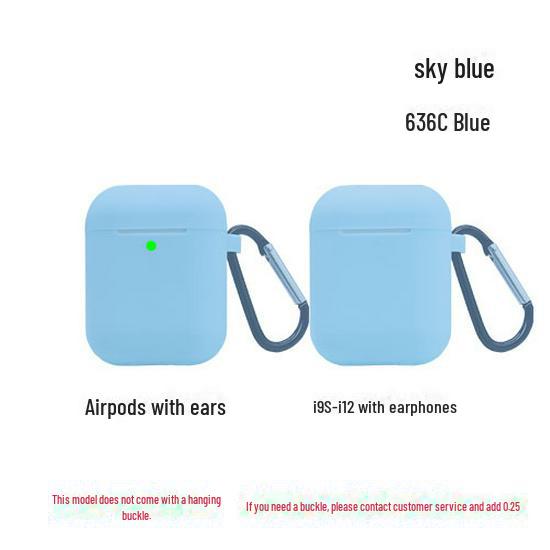 Совместимый силиконовый защитный чехол для наушников i9, i11, i12 и AirPods 2-го поколения