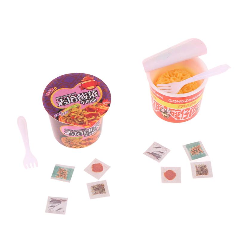 Миниатюрный кукольный домик, игрушечная еда, мини-лапша быстрого приготовления, украшение, реквизит для фотосъемки, игрушки