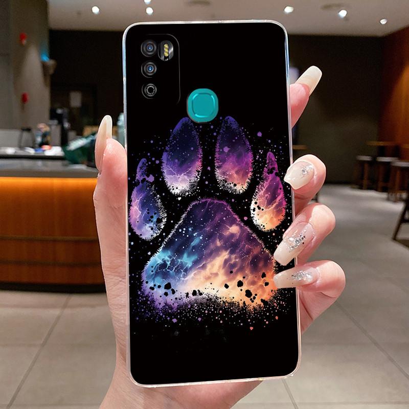 Для Infinix Hot 9 Play Задняя крышка X680 X680B X680C Эстетичный Милый Крутой Чехол для Телефона Мальчиков Девочек Мягкий Силикон Прозрачный Корпус