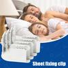 4 шт. держатель простыни с замковой полосой, прочный угловой крепеж простыни, надежно удерживающий простыни, зажим для фиксации простыни на резинке для всех размеров матраса