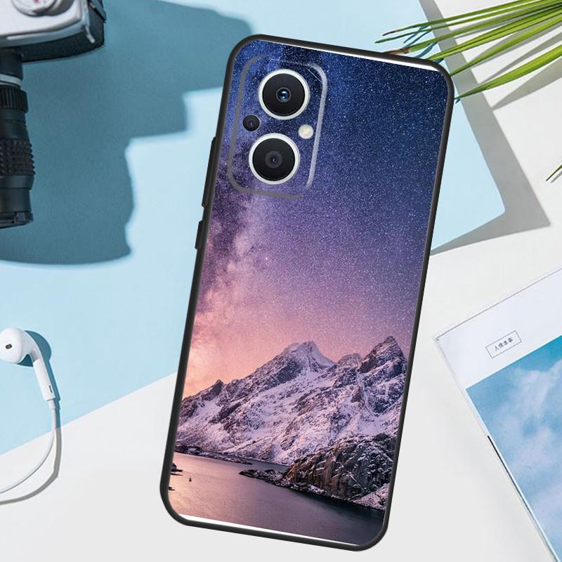 Star Space Moon Night Case For OPPO Reno 13 13F 12 11 F 8T 7 8 10 Pro OPPO Find X8 Pro X6 X3 X5 Lite Cover Funda