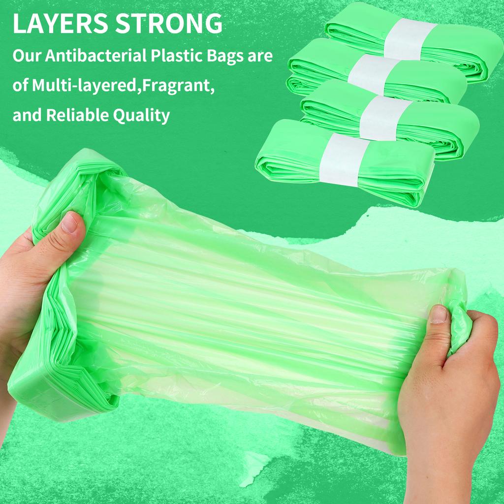 16 шт. Сменные пакеты для горшка для подгузников Пакеты для утилизации подгузников 4,5 м Ароматизированные детским ароматом Пластиковые пакеты для утилизации подгузников Одноразовые