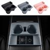 Car Center Console Water Cup Holder Insert Water Cup Holder Limiter 2-Hole Anti Slip Mat For Tesla Model 3/Y Accessories
