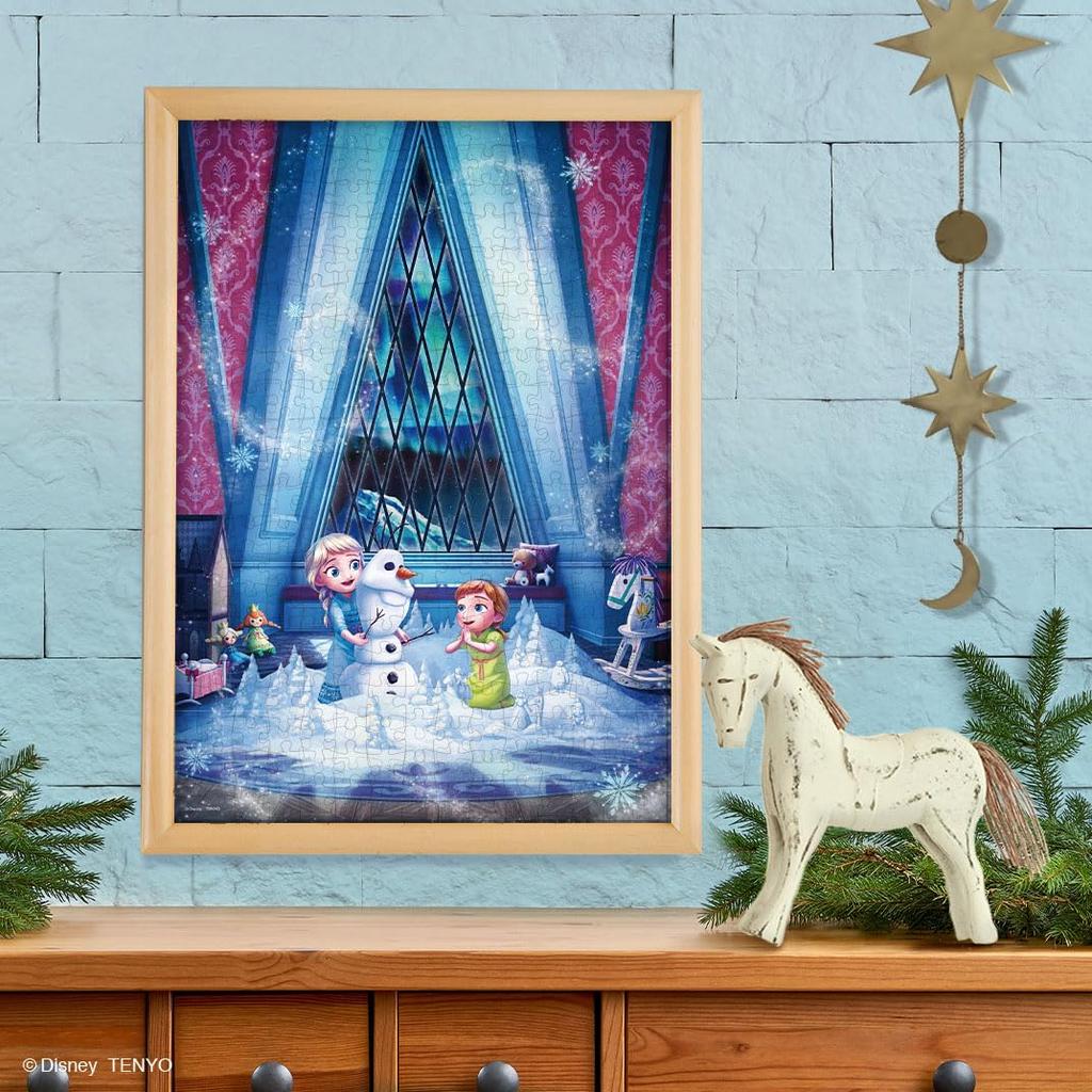 Tenyo (Tenyo) [Made In Japan] 300-Piece Holographic Jigsaw Puzzle Disney Frozen Always Together (30.5x43cm) D-300-060, Includes Glue, Spatula, and