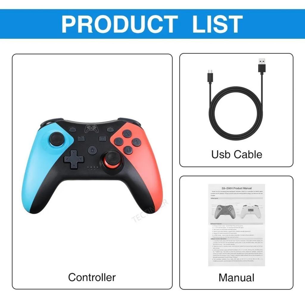 Беспроводной Bluetooth-контроллер для Nintendo Switch 2/Switch Pro Геймпад Совместимый Switch Pro/Oled/Lite/PC/Android Джойстик