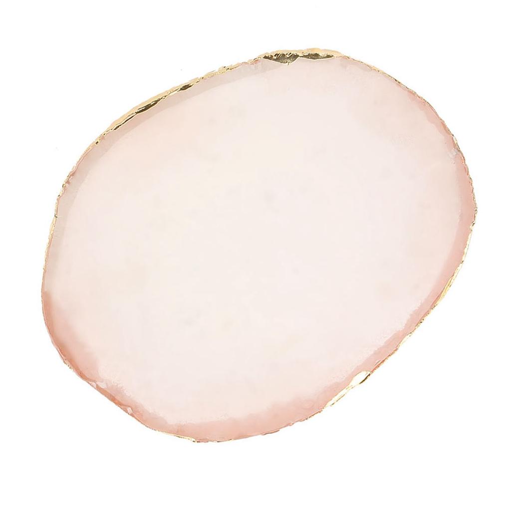 Resin Nail Art Palette Paint Drawing Color Dish Golden Edge Manicure Nail DIY Tool