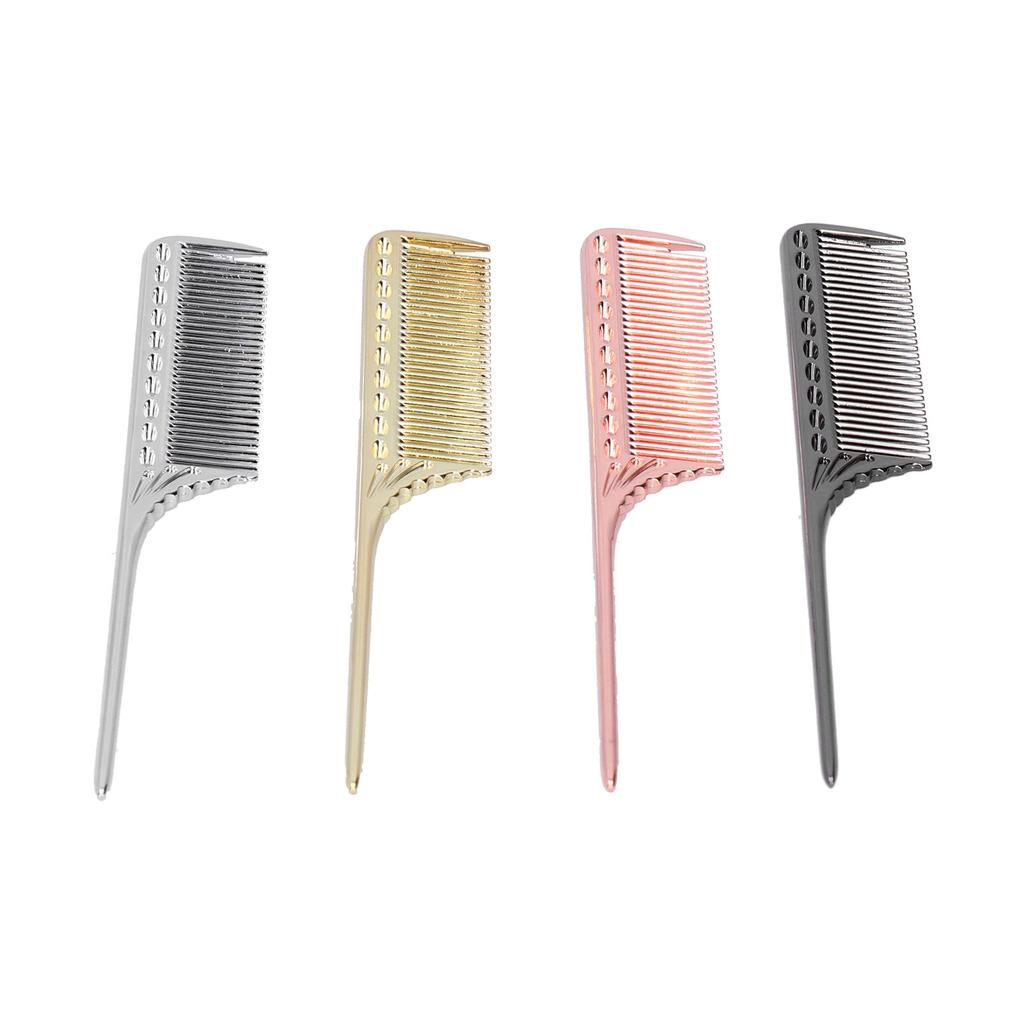 Professional FineTooth Tail Comb Portable Aluminum Hairdressing Salon Hair Care Styling Tools
