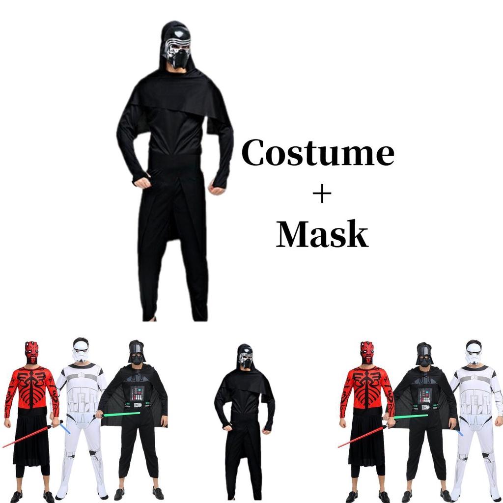 Хэллоуин Звездные войны Ситх Джедай Аниме Костюм Для Взрослых Полиэстер Ткань Фэнтези Тема