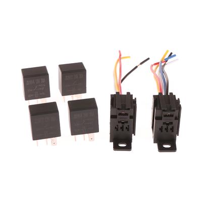 4-контактный/5-контактный 30A 12V/24V автомобильный фиолетовый релейный разъем с проводом с клеммой автомобильное устройство управления автомобильное реле