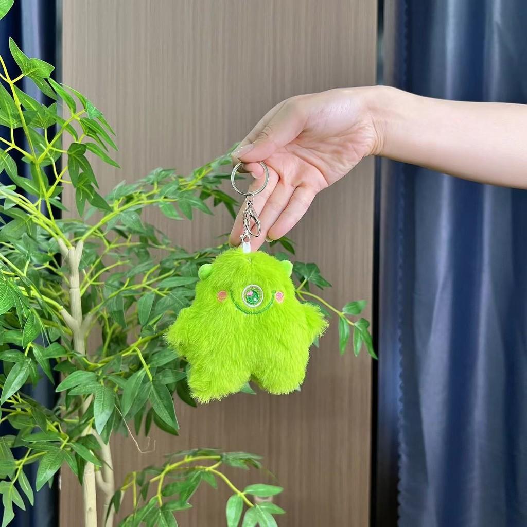 Adorable Large-eyed Monster Plush Toy For Girls Keychain Cute Bag Pendant Doll