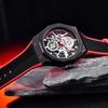 Механические часы Водонепроницаемые 100 м Автоматические часы Скелетон Крутые Стильные наручные часы Роскошные водонепроницаемые светящиеся часы AKNIGHT Мужские мужские