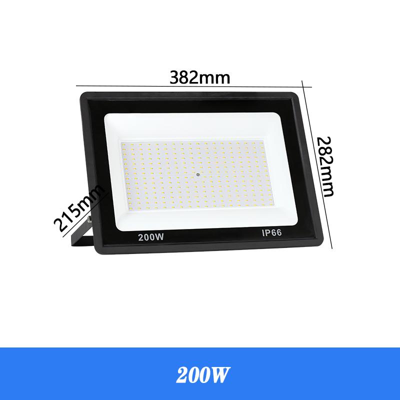 LED Flood Lights Outdoor Lighting 200W 100W 50W AC 220V 230V IP66 Waterproof Outdoor Garden Wall Lamps Projector LED Floodlight