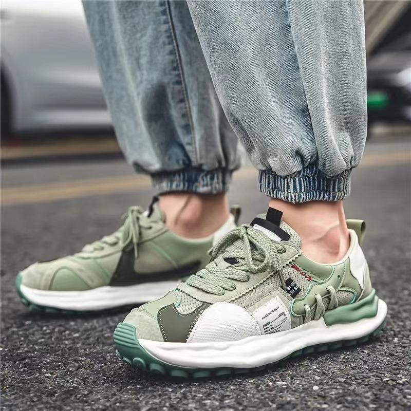 Модные новые мужские кроссовки 2024 года, модные дышащие кроссовки 2024 года, горячая распродажа повседневной мужской обуви, удобные теннисные туфли на шнуровке для мужчин