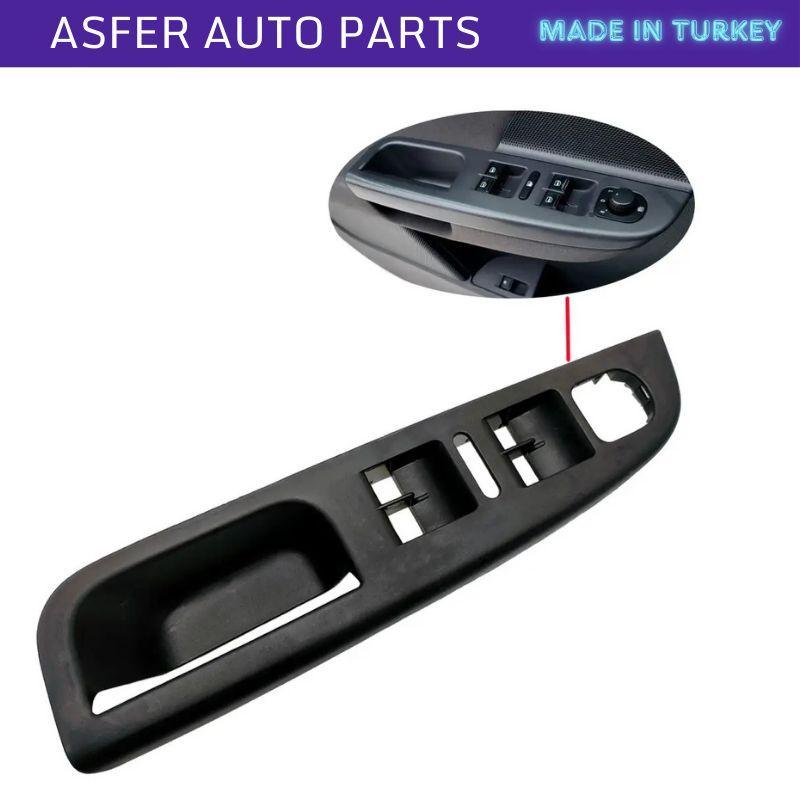 Front Left Window Opening Button Frame Black For Volkswagen Golf Mk5 Jetta Mk5 2004-2009 Oem 1K4867049C 1K4868049