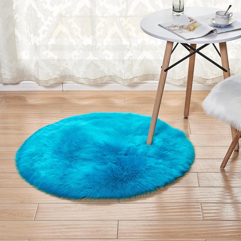 Супер мягкий плюшевый круглый коврик, пушистые белые ковры для гостиной, домашний декор, ковер для украшения детской комнаты, спальни