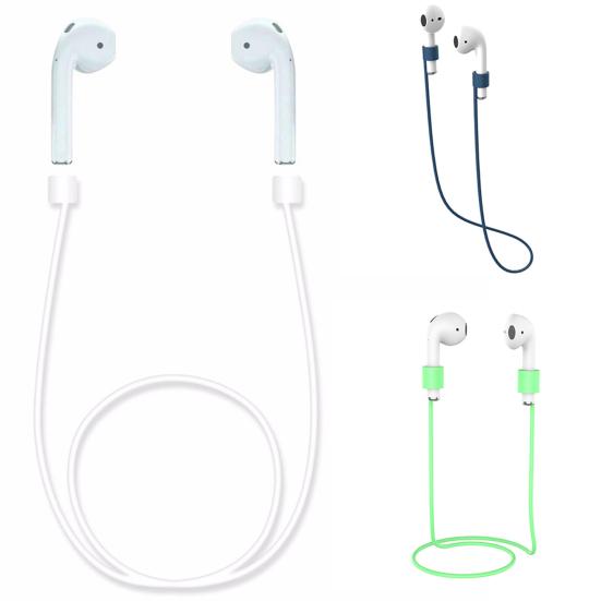 Silicone Neckband Anti-lose Cable Lanyard for AirPods Bluetooth-compatible Earphones