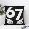 67 Шесть Семь Смешная Мем Наволочка Графическая Наволочка Для Дивана Домашнее Украшение Morden Наволочки