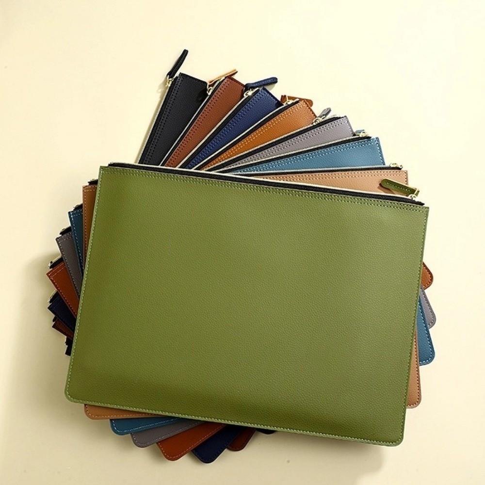 A4 Business Briefcase with Zipper Document Bag 2025 Tablet Bag Professional Use