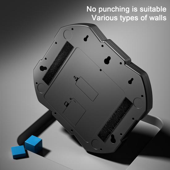 Музыкальный боксерский тренажер с перчатками, настенная боксерская мишень, совместимая с Bluetooth, со светодиодной подсветкой, 9 регулируемых скоростей, электронный боксерский тренажер, подушка для отработки ударов