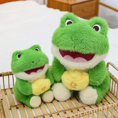 Кукла Rich Frog, плюшевая кукла, сидящая лягушка, обменная кукла, дети, девочки, успокаивающая