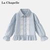 Женская рубашка La Chapelle с длинным рукавом и рюшами