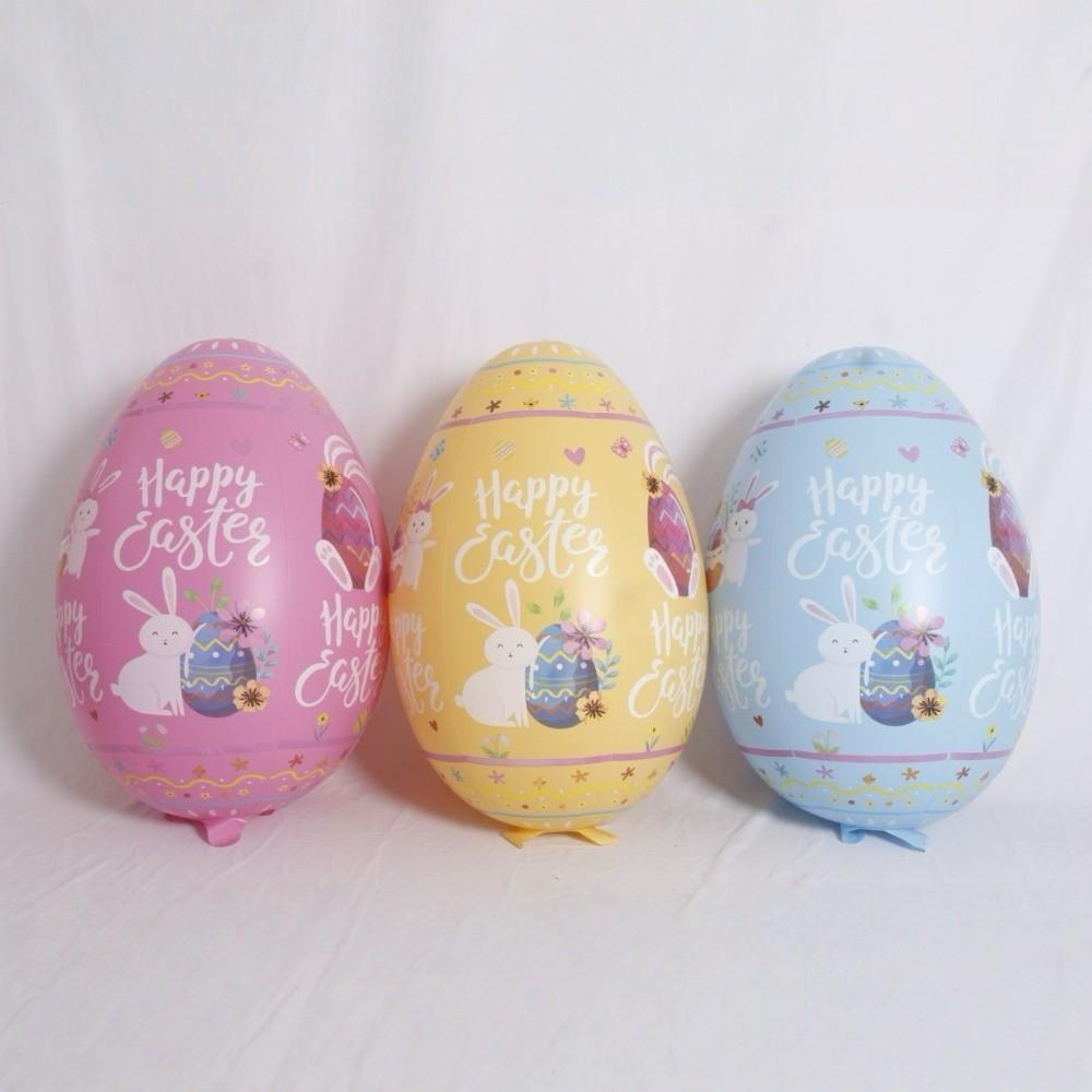 Reusable 41 Inch Easter Egg Balloon Easter Bunny Easter Decor Cute Giant Easter Egg Garden Pendant