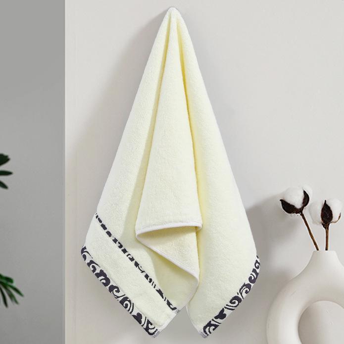 Гаоян Толстое Мягкое Водопоглощающее Полотенце из Чистого Хлопка, Однотонное, Взрослая Салфетка для Лица