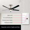 Tuya WiFi Intelligent Touched Screen Fan Light Switch Speed Adjustable Fan Light Switch Mobilephone