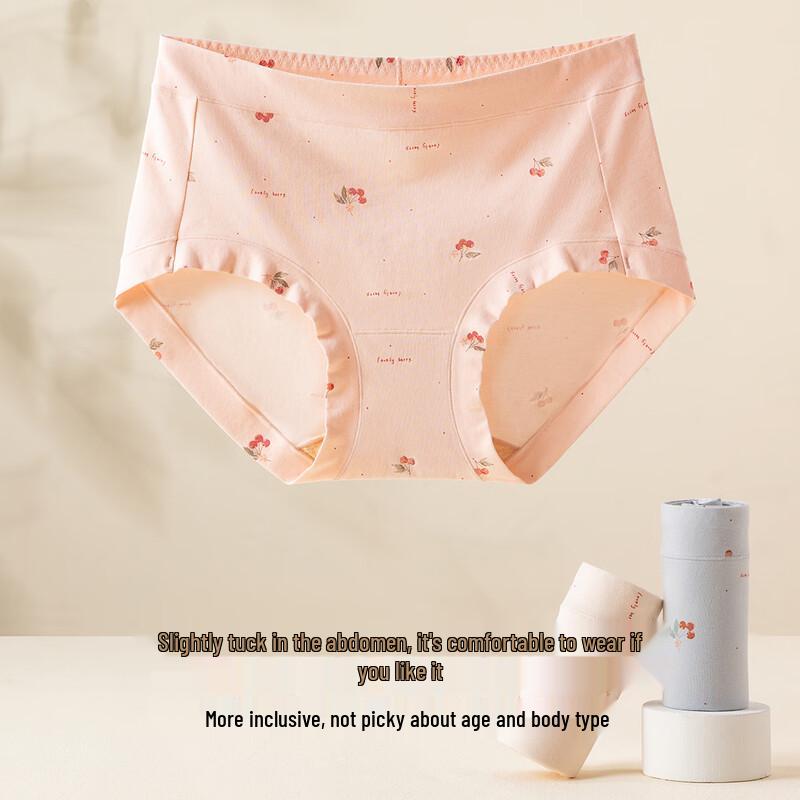 Dingguagua Женские трусы-слипы 7A из антибактериального хлопка с высокой посадкой (3-Pack)