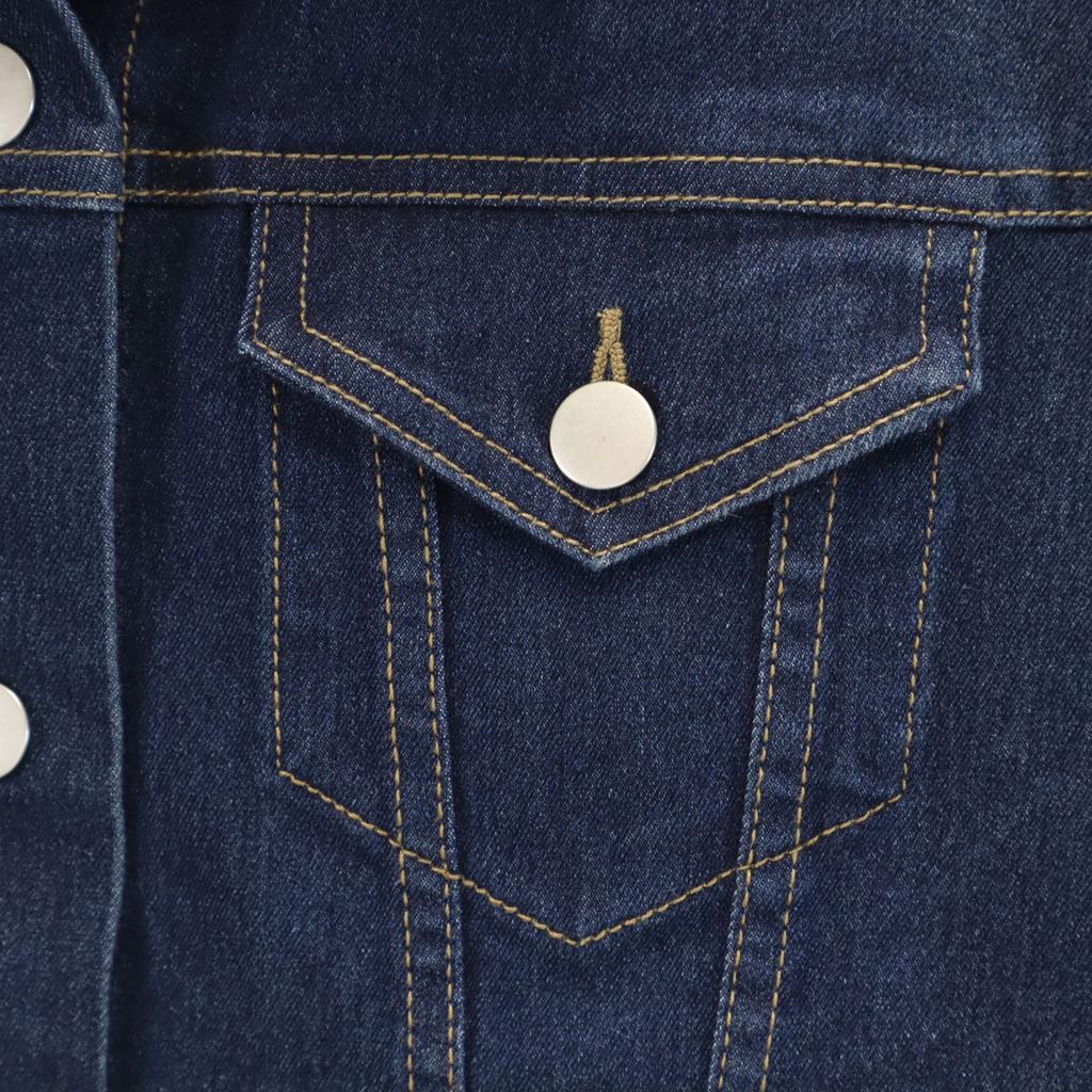 SENSE OF PLACE Denim Jacket M Indigo Blue Denim Jacket Trucker Women Used