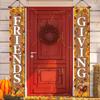 Friendsgiving Party Decorations Porch Sign Banner for Front Door Thanksgiving Hanging Door Banner Happy Friendsgiving Banner Fall Decorations for