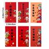 6Pcs Cartoon New Year Red Envelope Thickened Blessing Pocket Practical Lucky Money Bag  Kids Gift