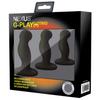 Vibrating Butt Plug Set - Nexus G-Play Trio+ Black