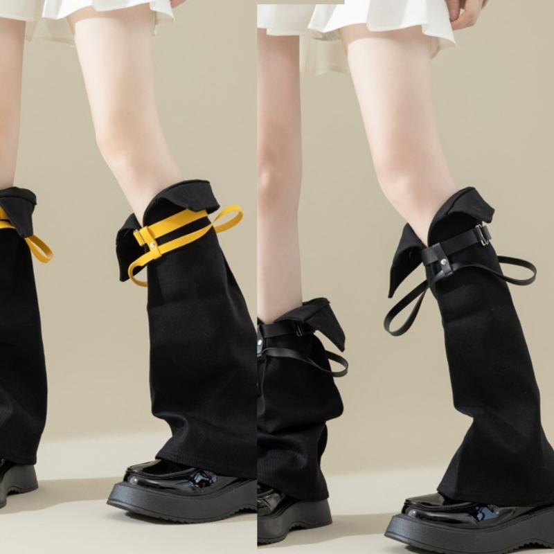 Subculture Leg Warmers for Women Girls Y2K Leg Warmer Sweet Cool Long Socks Gothic Harajuku Leg Cover Knee High Socks